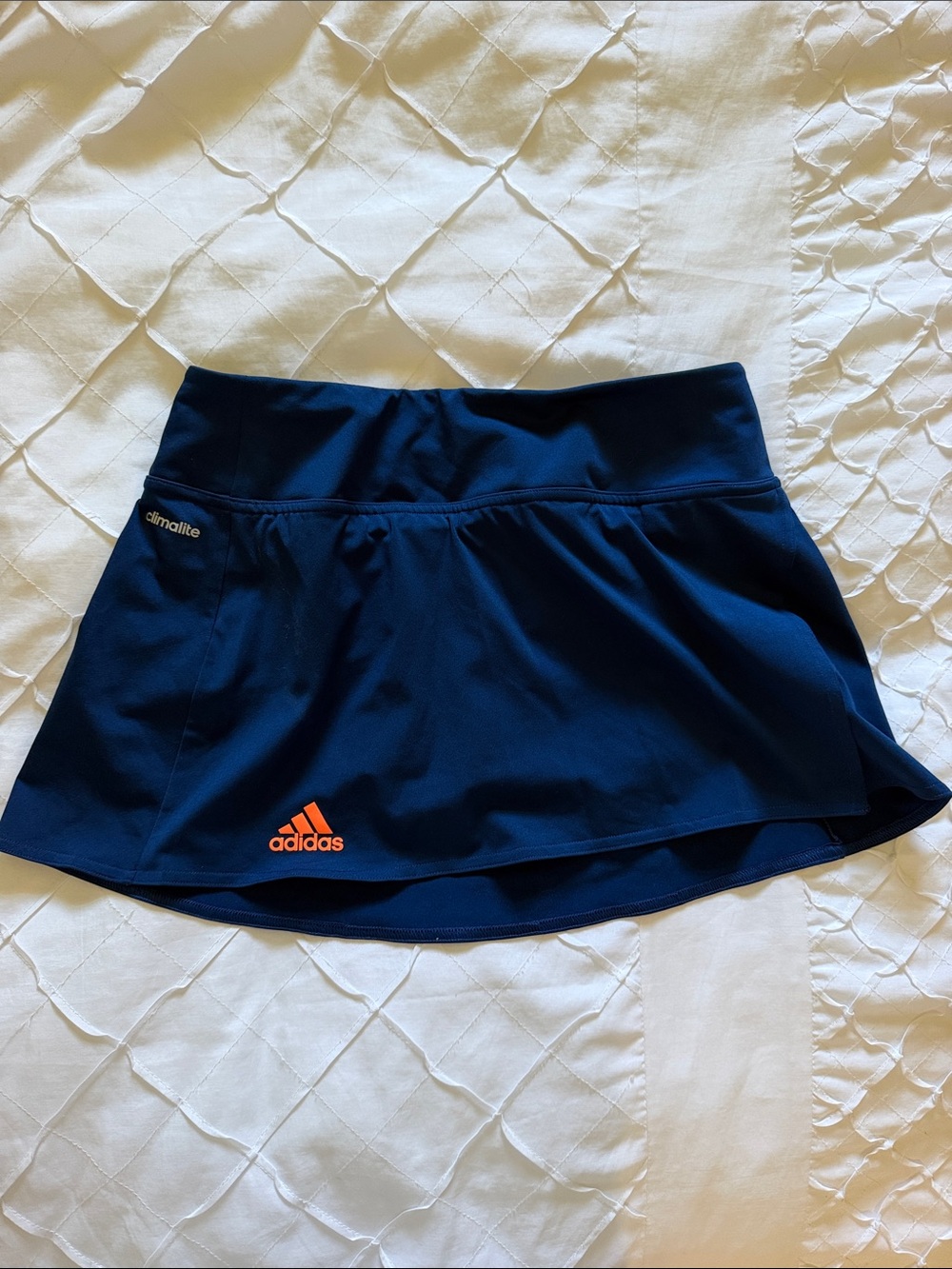 adidas Navy Skort with Orange Logo